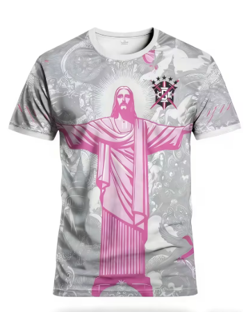 Brazil Jesus Special Edition Jersey – Grey & Pink